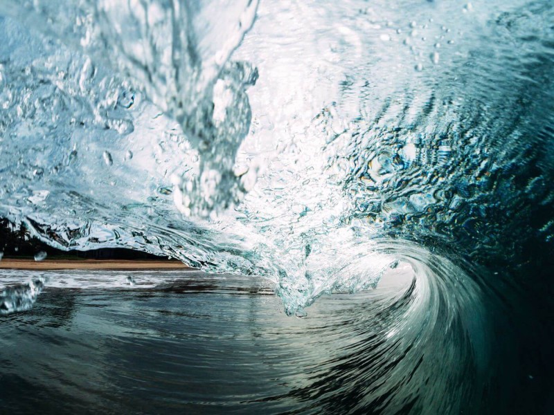 A wave from inside
